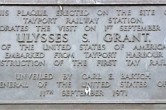 Plaque recording visit of Ulysses S.. Grant 1877