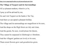 McGonagall poem of Tayport Page 1