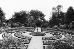 Ornamental gardens early 1900s with sundial