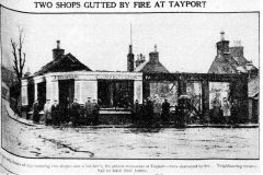 1932 fire at Joe Barbieri’s chip shop & M’Callum the butcher on current location of fire station