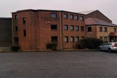 The factory offices of the Scotscraig Works prior to demolition