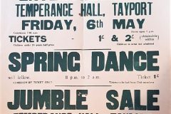 Cricket Club 1930s spring dance poster