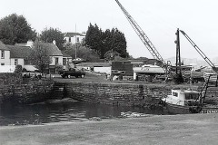Photo of boat yard circa late 1960s