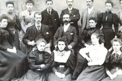 School staff early 1900s incl. Wemyss Erskine, creator of a local photo collection (middle left)