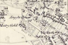Extract OS map circa 1855 showing Castle Wynd which was later renamed Back Dykes