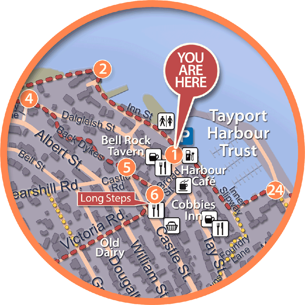 Tayport Heritage Trail-Board 1-small-map-1