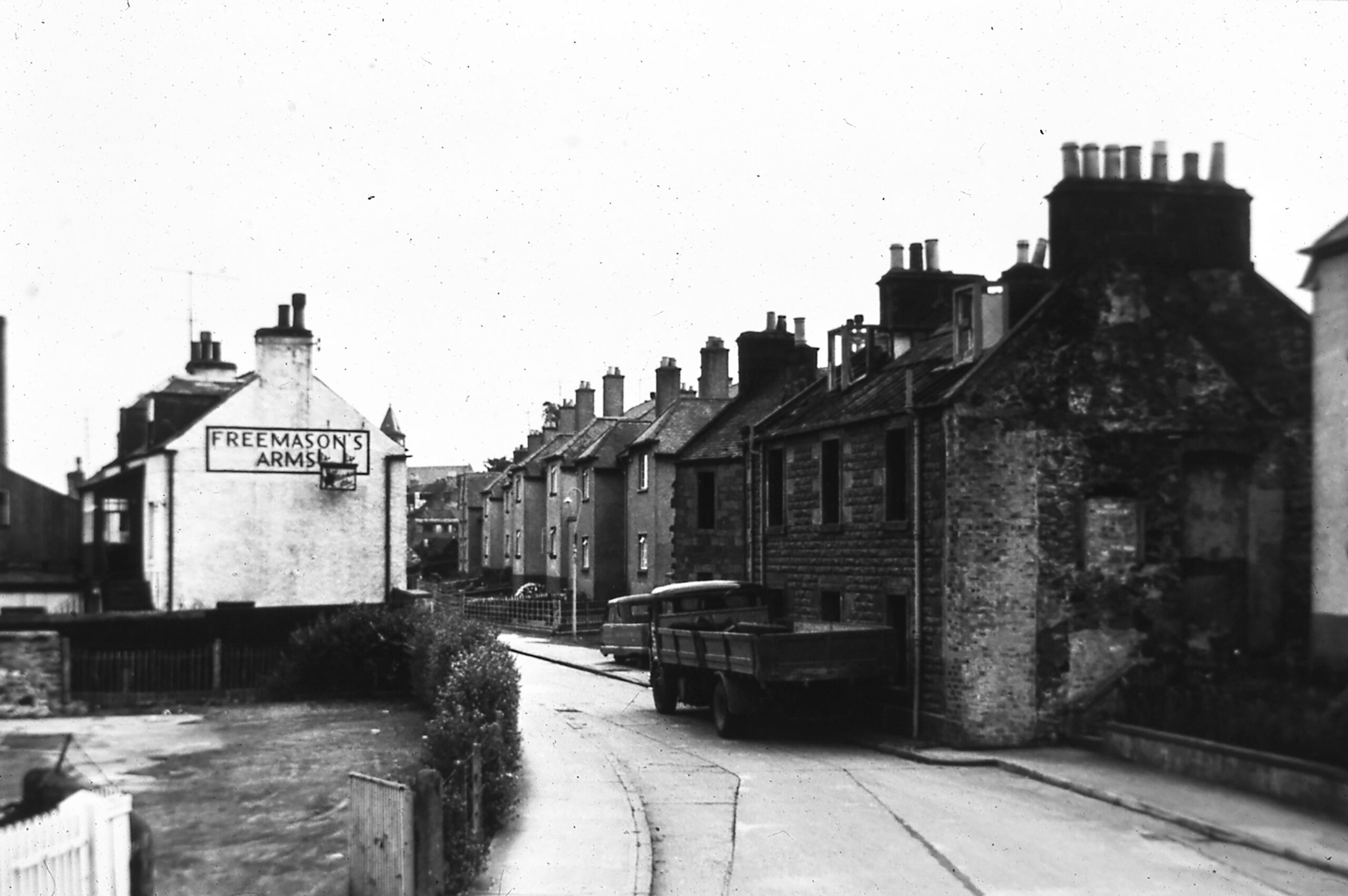 Tayport Heritage Trail - Board 10 - Last of the Tay Street obstructions late 1960s