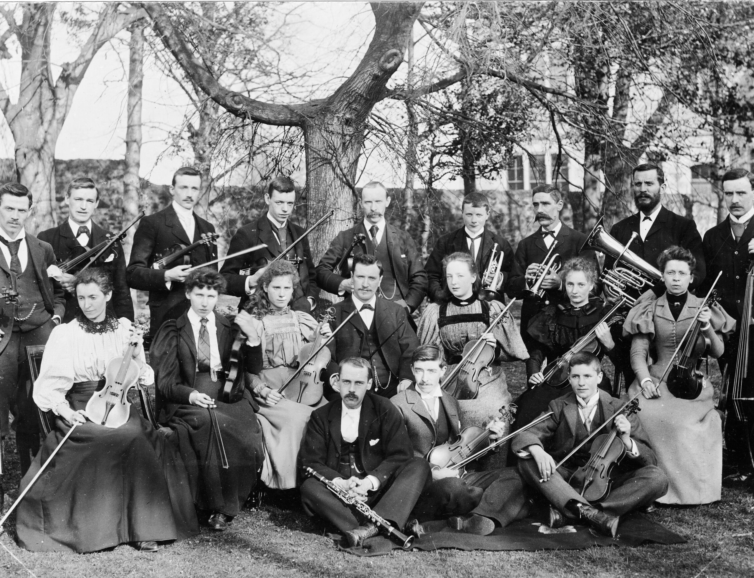 Tayport Heritage Trail - Board 11 - Tayport Orchestra early 1900s