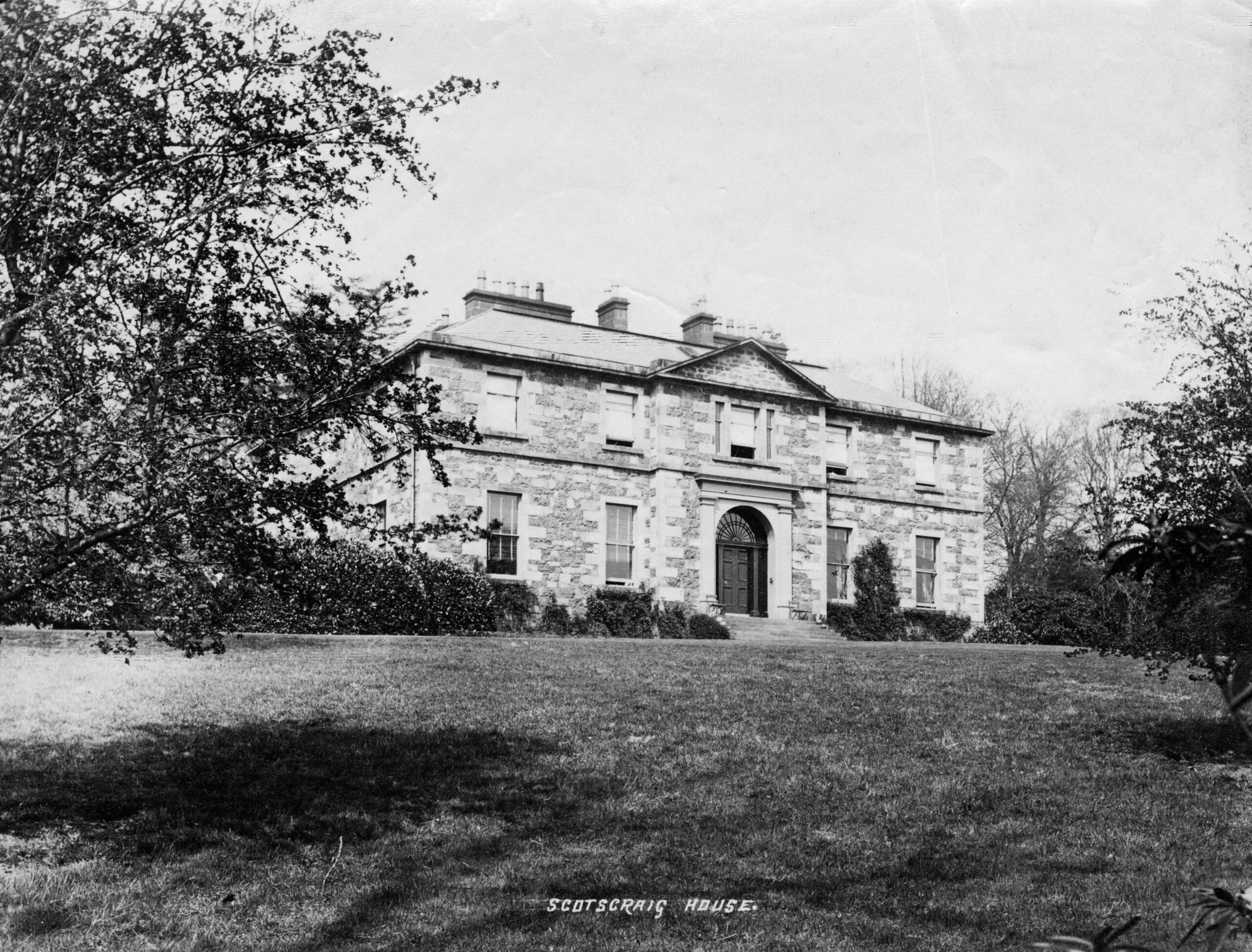 Tayport Heritage Trail - Board 12 - Former Scotscraig Mansion built circa 1807 by William Dalgleish and demolished in 1985