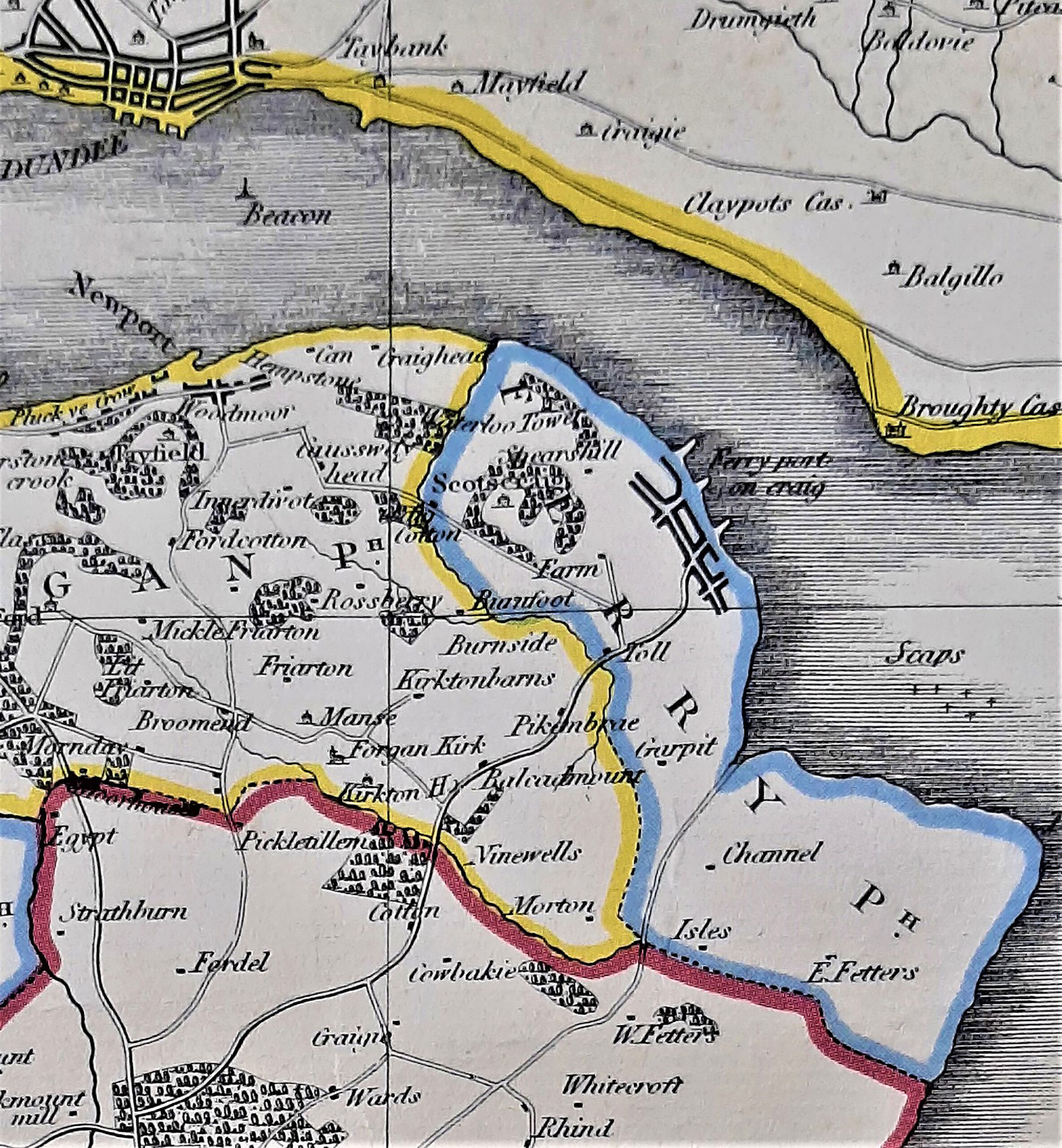 Tayport Heritage Trail - Board 13 - Old road to Maryton 1827 by Craig Cotton & Caussway head