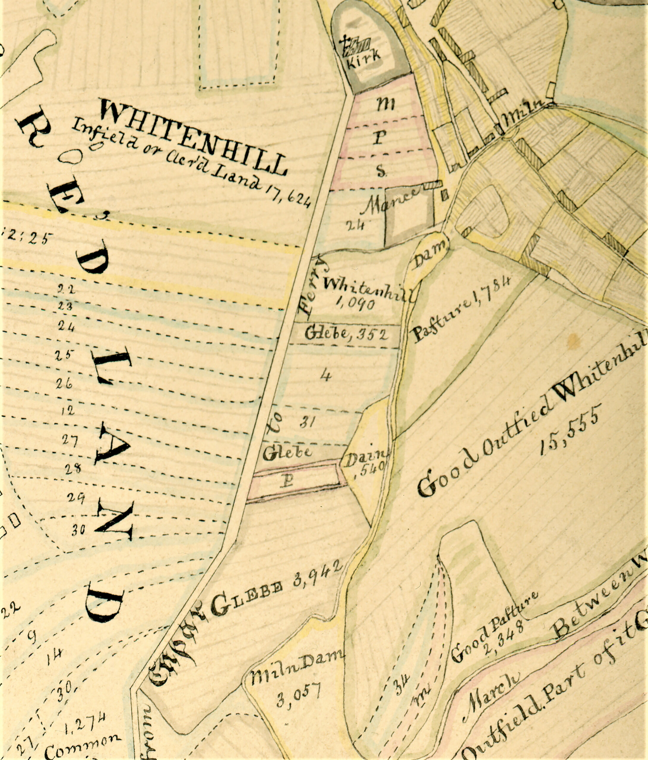 Tayport Heritage Trail - Board 15 - 1769 Hope map of area