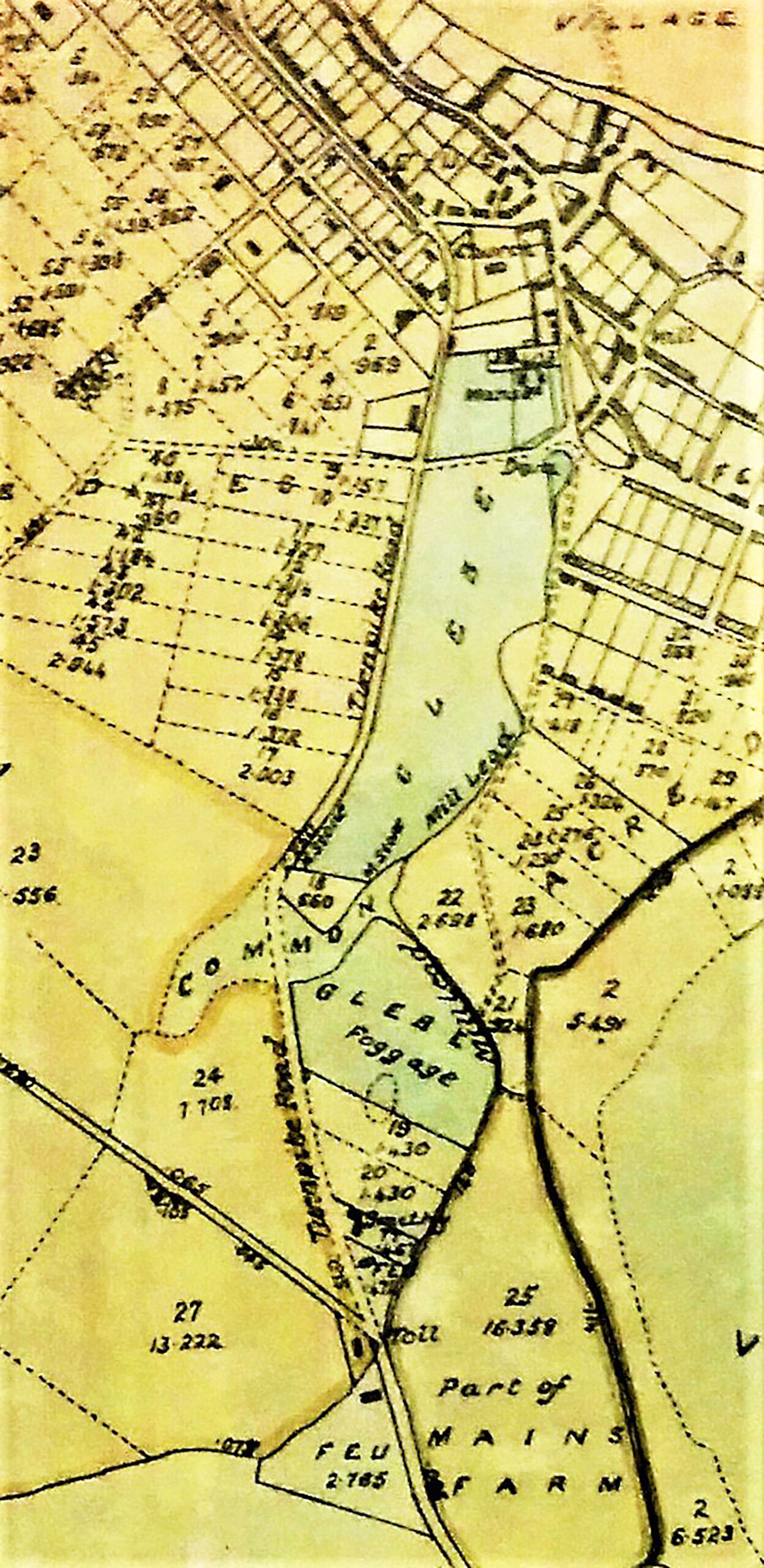Tayport Heritage Trail - Board 15 - 1831 Map of Glebe & Dam