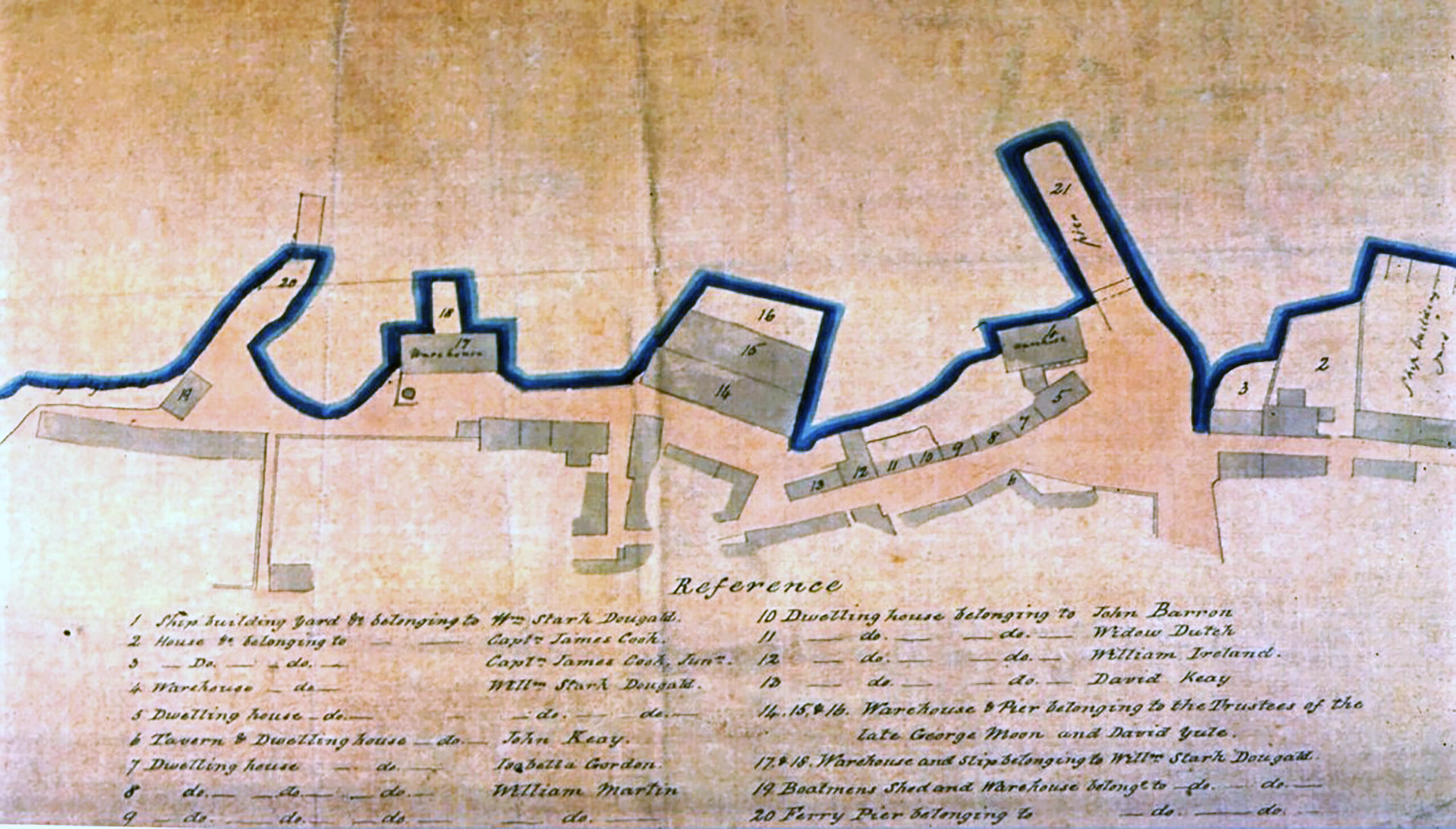 Tayport Heritage Trail - Board 2 - Pre-railway waterfront 1845