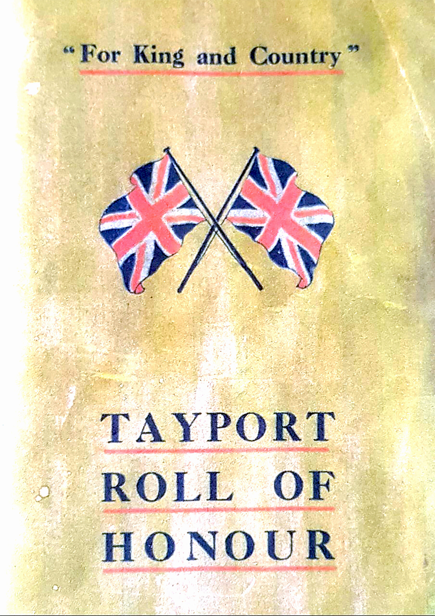Tayport Heritage Trail - Board 9 - Tayport Roll Of Honour 1916