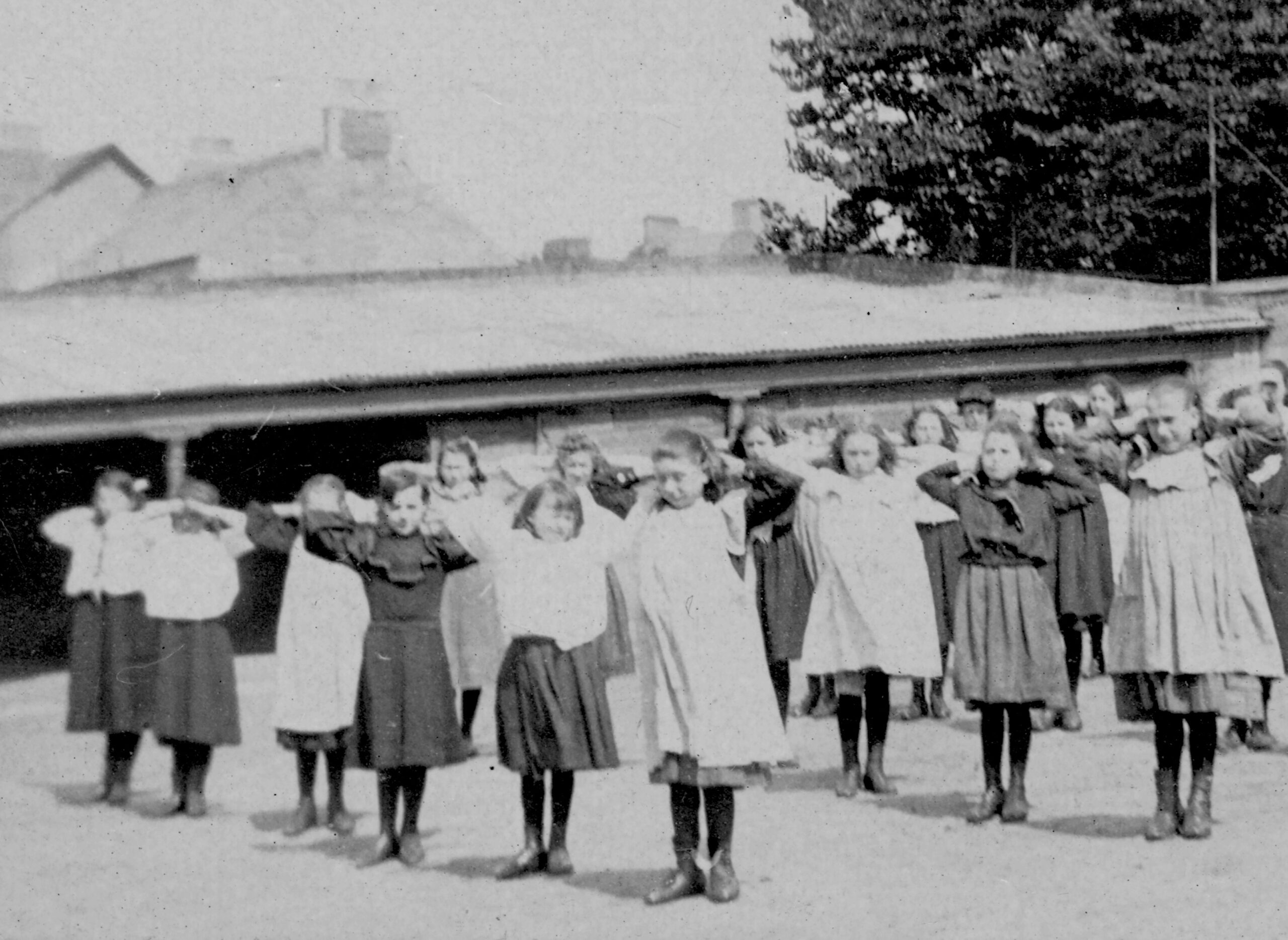 Tayport Heritage Trail - Board 22 - Early days school girls
