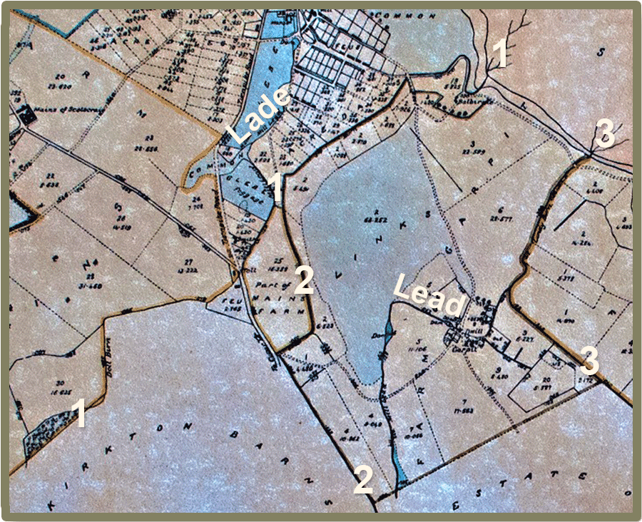 Tayport Heritage Trail - Board 13 - 1831 Scotscraig Estate map reflects the 3 water courses on 1769 map of the village and sourced from the landward areas of 1. Scotscraig Burn (Doll Burn) from Scotscraig/Inverdovat; 2. Ninewells Burn from Ninewells/Kirktonbarns & 3. Lundin Burn (Lindy Burn) from Morton/Leuchars